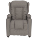 vidaXL Massagestoel Stof Taupe - 35% Korting