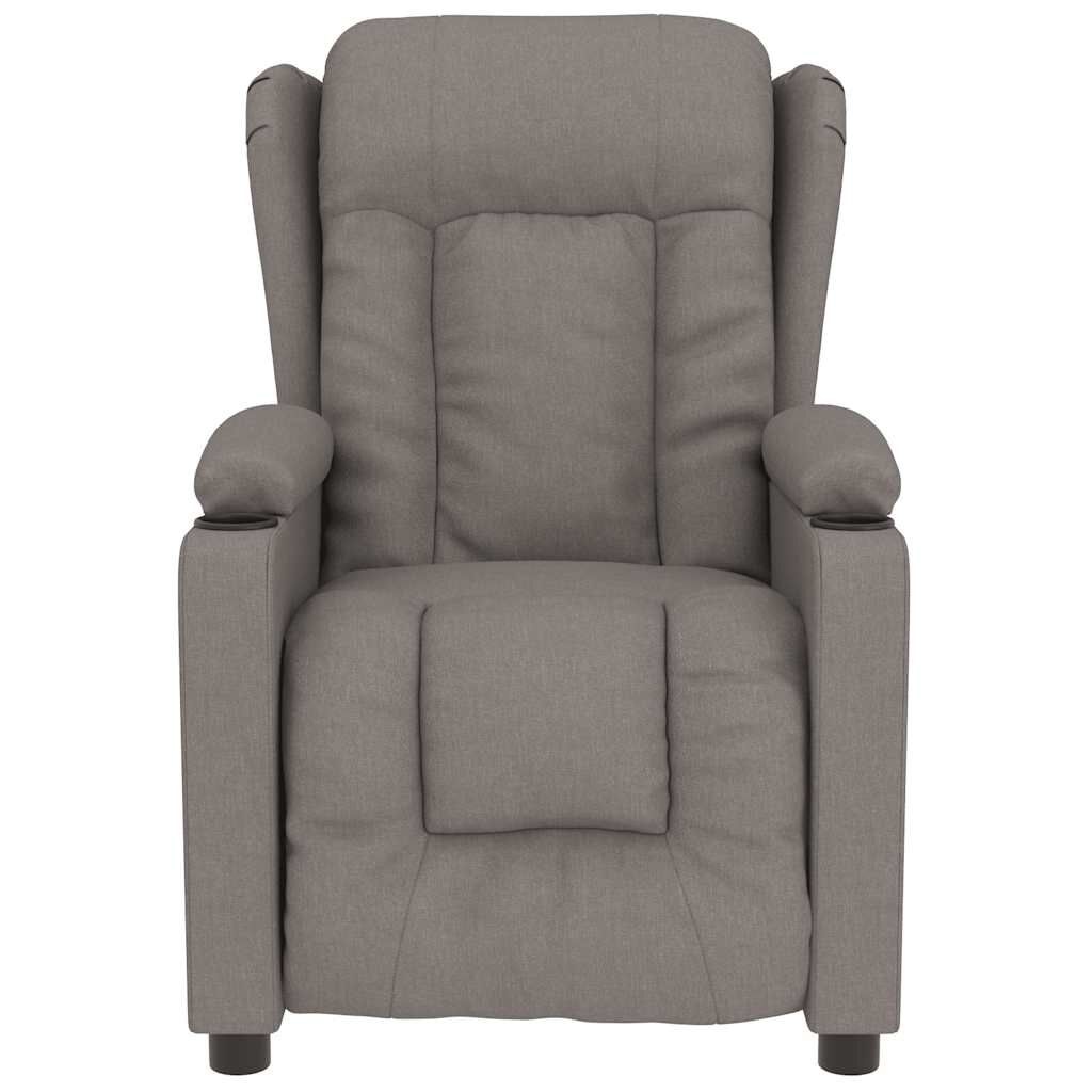 vidaXL Massagestoel Stof Taupe - 35% Korting