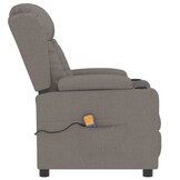 vidaXL Massagestoel Stof Taupe - 35% Korting