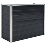 Verhoogde Plantenbak Staal Antraciet 100x40x77 cm - 61% Korting
