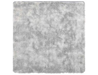 vidaXL NAVARRA Hoogpolig Vloerkleed Zilvergrijs - 160x160 cm (29% Korting)