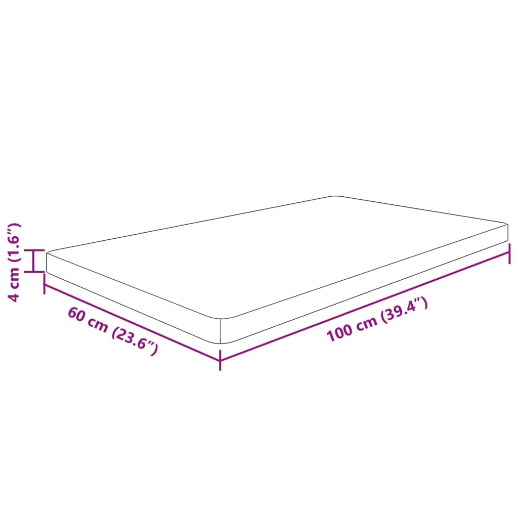 vidaXL Wastafelblad Eikenhout 100x60cm - Nu 35% Korting!