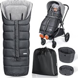 Warme Kinderwagen Voetenzak Donkergrijs - 76% Korting!