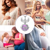 Only Faith Engelbewaarder Zwangerschapshanger Zilver Verguld Cadeau voor Mama in Spe