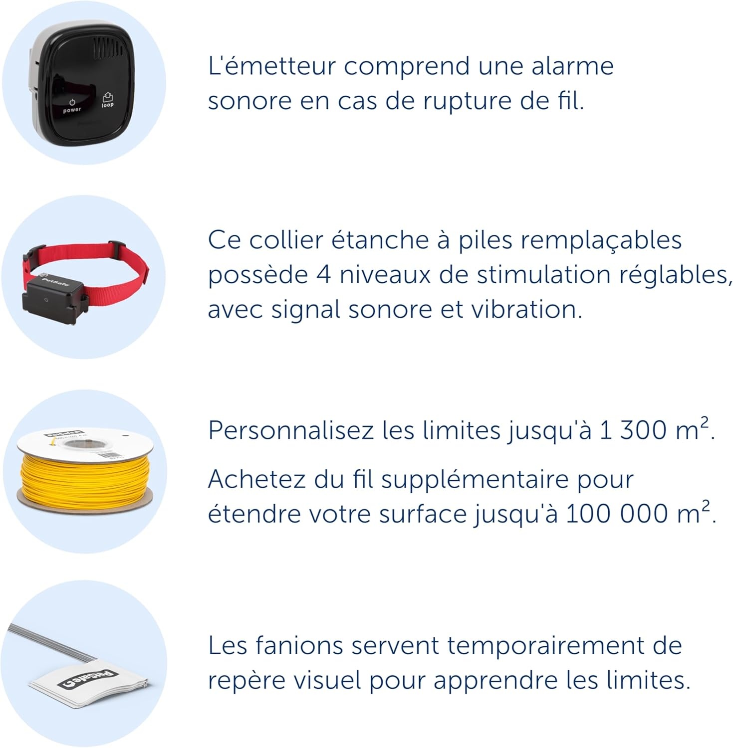 PetSafe Systeem voor Têtu/Grote Honden: Omheining met Hoge Intensiteit Statische Correctie, Geluid & Vibratie