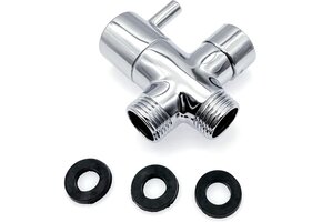 3-Weg Douche-omsteller G1/2 Messing - Bespaar 46%