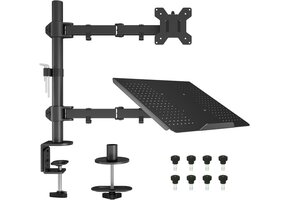 Monitorarm met Laptopstandaard - 40% Korting
