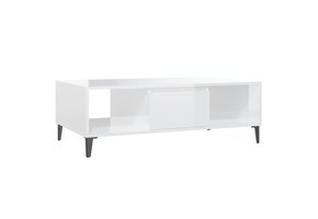 Hoogglans Salontafel Wit 103,5x60x35 cm - 51% Korting!