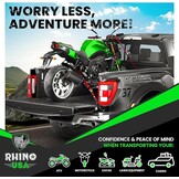 Rhino USA Intrekbare Ratelspanners (4 stuks) - Rood - 2,5 cm x 3 m - Medium Duty
