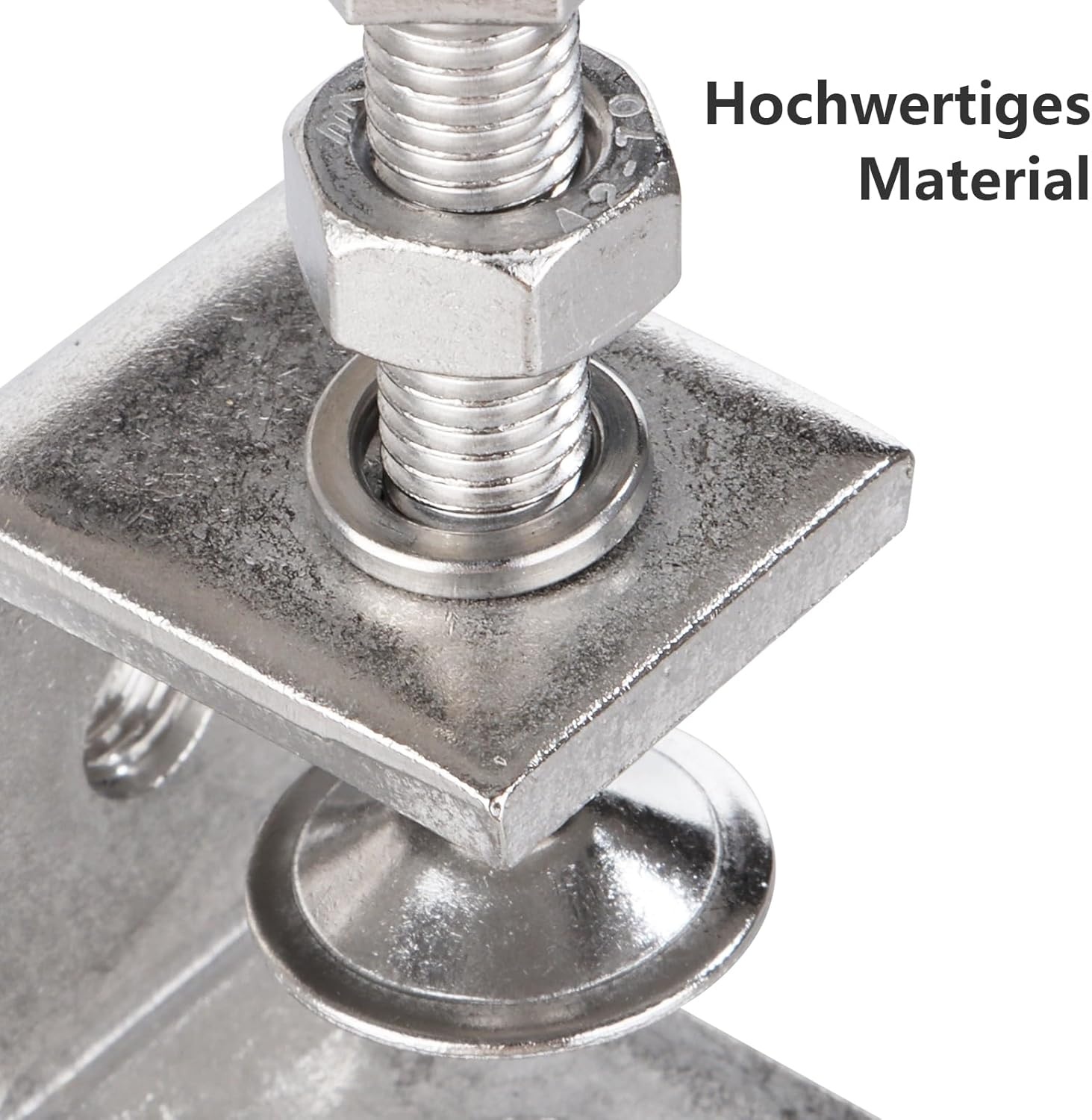 AKOLAFE 8-delige C-klem van 30 mm Roestvrij Staal 304 - Max. Klembereik 25 mm - Zilver