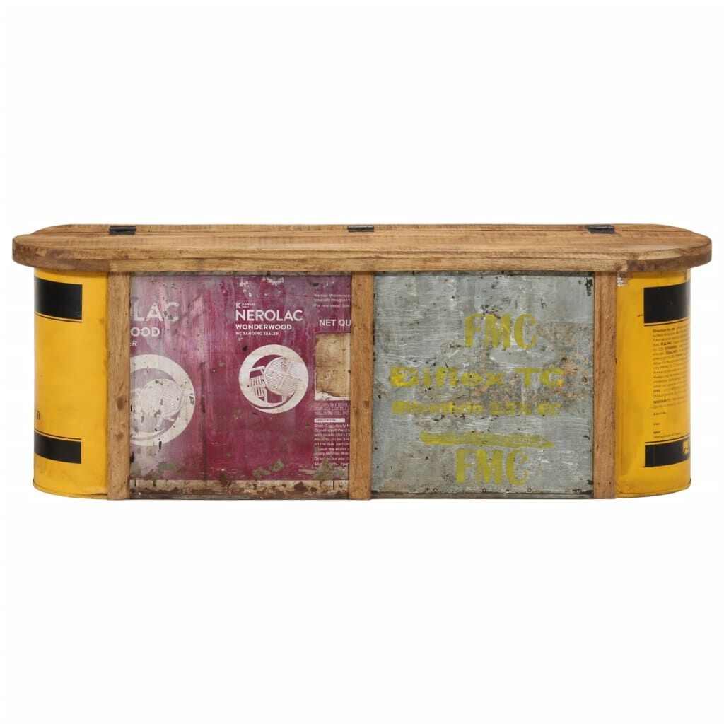 vidaXL Opbergbank / dressoir 120x30x40 cm massief gerecycled hout
