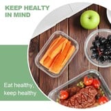 Skroam 12 stuks glazen voedselopslagcontainers met deksels, maaltijdbereiding, voorraadkast keuken opslagcontainers voor lunch, lekvrij, luchtdichte glazen lunchbentoboxen voor magnetron, oven