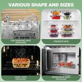 Skroam 12 stuks glazen voedselopslagcontainers met deksels, maaltijdbereiding, voorraadkast keuken opslagcontainers voor lunch, lekvrij, luchtdichte glazen lunchbentoboxen voor magnetron, oven
