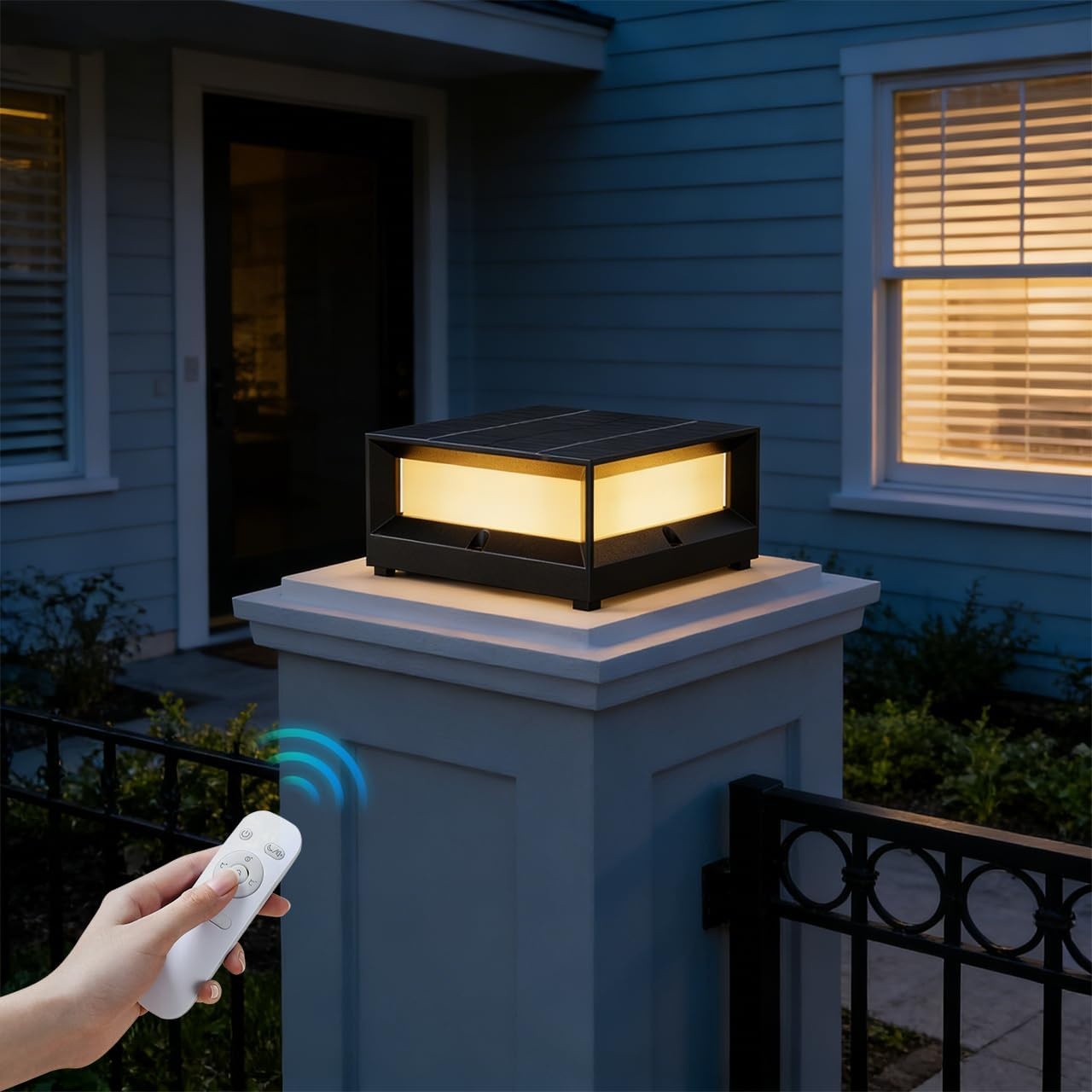 Sokkellamp voor buiten, 12 W bolderlamp buiten, grijs, tuinpadverlichting van gegoten aluminium, 3 kleuren, E27-fitting, max. 40 W, IP45 tuinlamp voor palen, patio, terras, opritten - Maat L-1