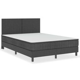 vidaXL Boxspringframe stof grijs 180x200 cm