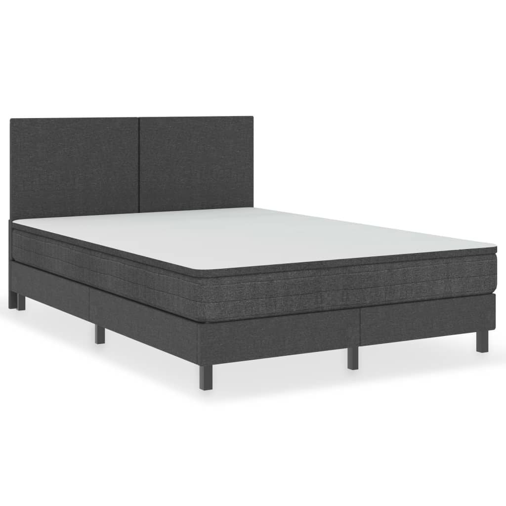 vidaXL Boxspringframe stof grijs 180x200 cm
