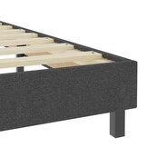 vidaXL Boxspringframe stof grijs 180x200 cm