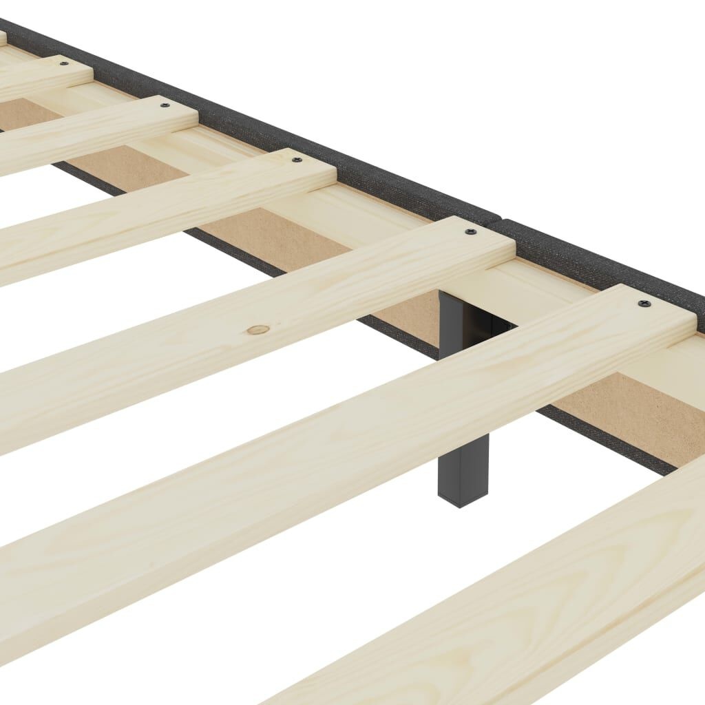 vidaXL Boxspringframe stof grijs 180x200 cm