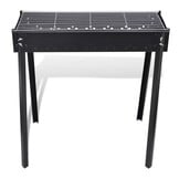 vidaXL Houtskoolbarbecue staand vierkant 75x28 cm
