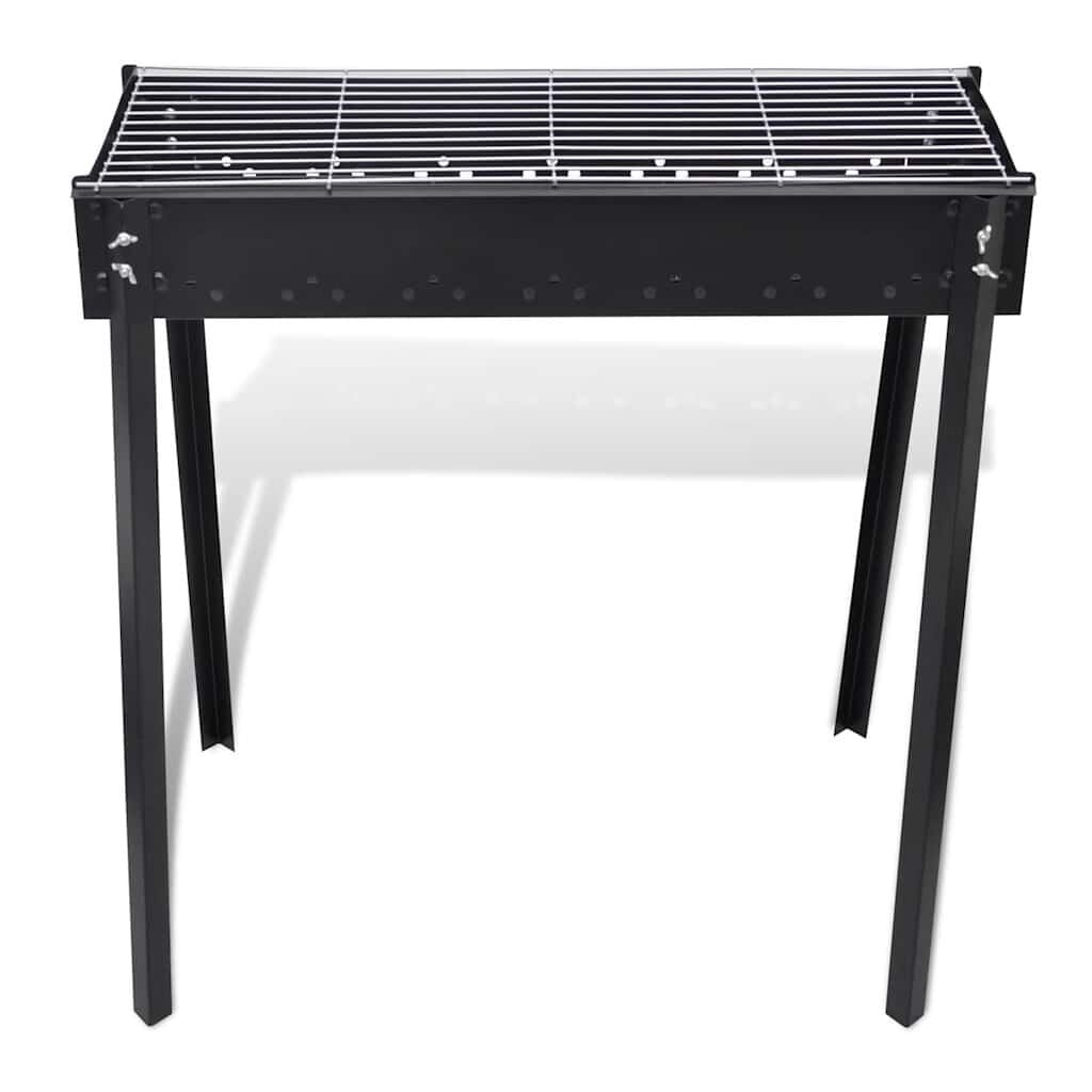 vidaXL Houtskoolbarbecue staand vierkant 75x28 cm