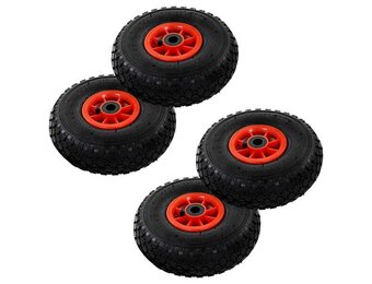 vidaXL Steekwagenwielen 4 st 3,00-4 (245x82) rubber