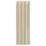 vidaXL Gordijnen met gordijnen 2 pcs Crème 140 x 260 cm Fluweel