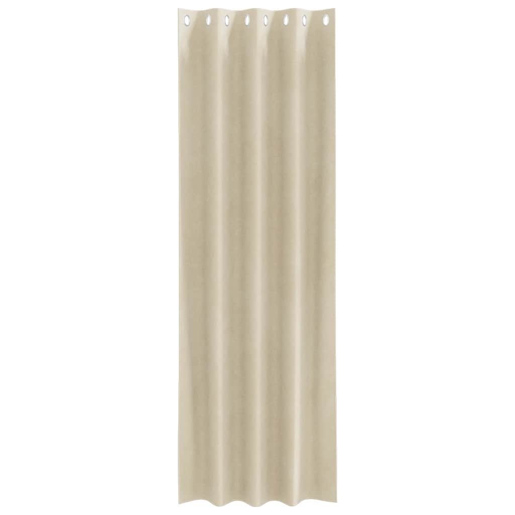 vidaXL Gordijnen met gordijnen 2 pcs Crème 140 x 260 cm Fluweel