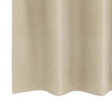 vidaXL Gordijnen met gordijnen 2 pcs Crème 140 x 260 cm Fluweel