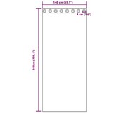 vidaXL Gordijnen met gordijnen 2 pcs Crème 140 x 260 cm Fluweel