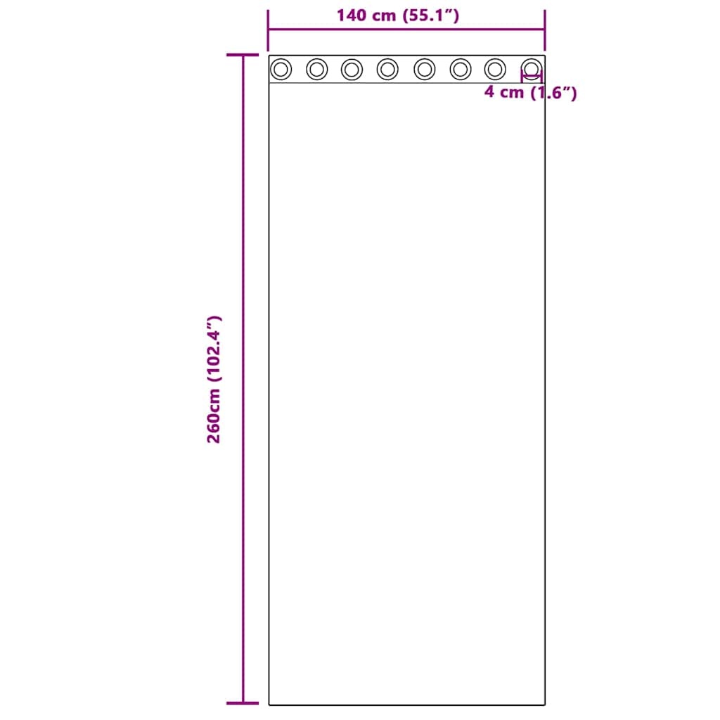 vidaXL Gordijnen met gordijnen 2 pcs Crème 140 x 260 cm Fluweel