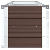 vidaXL Plantenbak verhoogd 320x40x45 cm gegalvaniseerd staal bruin