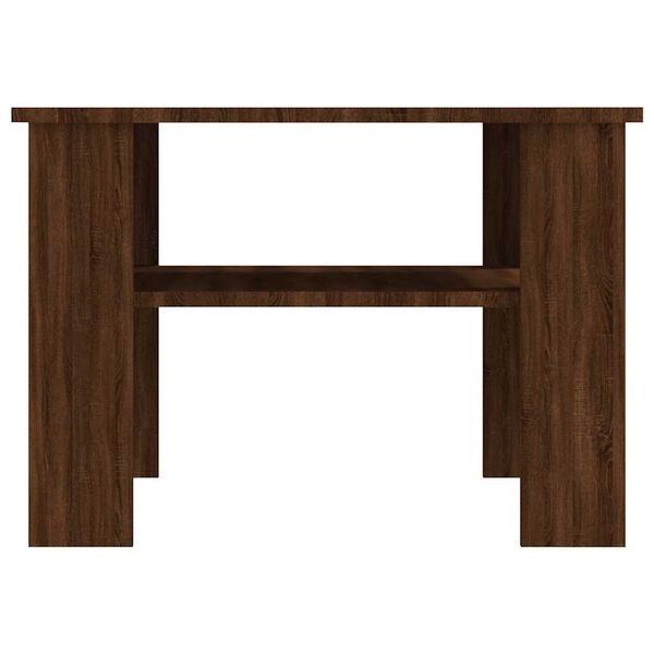 vidaXL Salontafel 60x60x42 cm bewerkt hout bruin eikenkleur