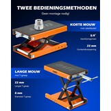 Orion Motor Tech Motorbrug / Liftkrik Oranje 95-370 mm, 500 kg capaciteit