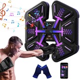Muziekboksmachine, muziekboksmachine met bokshandschoenen, led-wandgemonteerde boksdoel, met 9 snelheidsmodi en telmodus