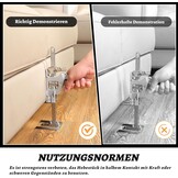 Arbeidsbesparende arm, 2-delige arm handgereedschapheffer met langzame en snelle heffunctie, tot 400KG, meubellifter, hefapparaat voor meubels, deur, kast, gipsplaat, tegellifter
