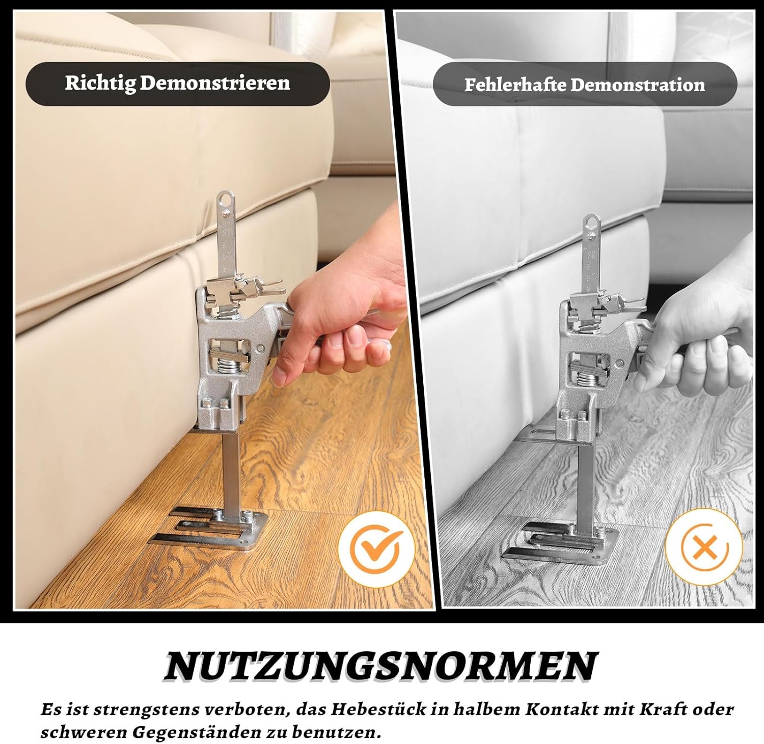 Arbeidsbesparende arm, 2-delige arm handgereedschapheffer met langzame en snelle heffunctie, tot 400KG, meubellifter, hefapparaat voor meubels, deur, kast, gipsplaat, tegellifter