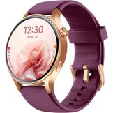 Smartwatch dames en heren met AMOLED display en telefoonfunctie - Goud