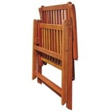 vidaXL Tuinstoelen inklapbaar 2 st massief acaciahout bruin