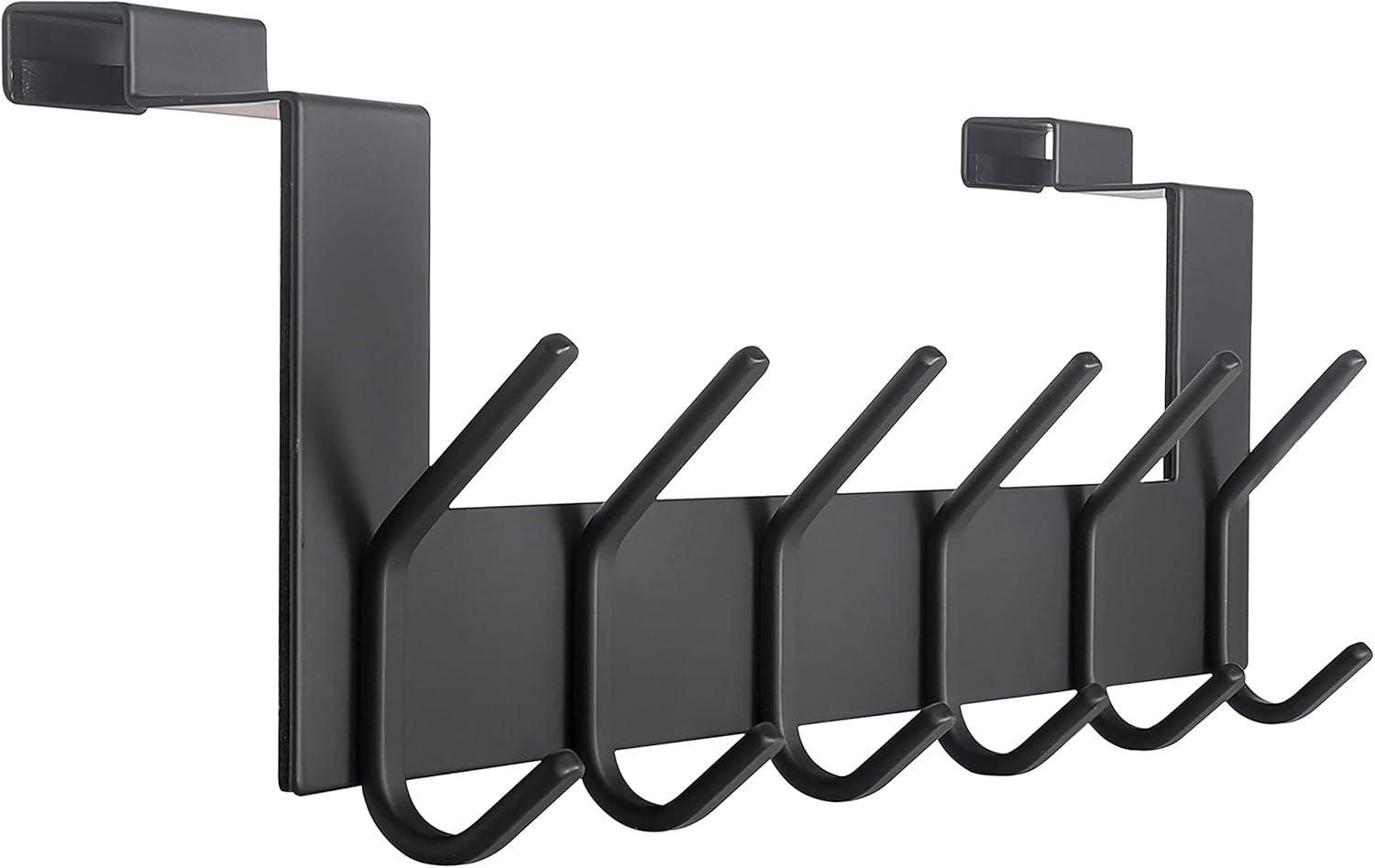 SKOLOO Deurhaak met 6 Haken - Zwart Metaal - 39 cm