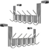 SKOLOO Deurhaak met 6 Haken - Zwart Metaal - 39 cm