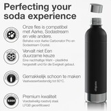 Nordiqo Roestvrijstalen Waterfles 1L - Zwart (2-Pack) | Compatibel met Aarke Carbonator 3 & SodaStream