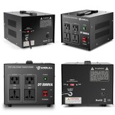 Anbull DT- 3000W spanningsomvormer ringkerntransformator, spanningsomvormer 110V naar 230V, Step Up Down Converter, stekker 230 naar 110 V, 50-60 Hz
