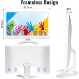 21,5-inch Touchscreen Monitor Full HD 1920x1080 met 10-punts Multi-Touch, HDMI/VGA/USB, Wit
