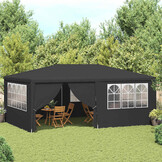 vidaXL Partytent met zijwanden professioneel 90 g/m² 4x6 m antraciet