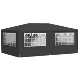 vidaXL Partytent met zijwanden professioneel 90 g/m² 4x6 m antraciet