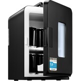 NORTHCLAN Mini Koelkast 15L voor Slaapkamer & Auto (220V/12V) - Zwart