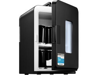 NORTHCLAN Mini Koelkast 15L voor Slaapkamer & Auto (220V/12V) - Zwart