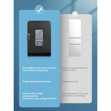 NORTHCLAN Mini Koelkast 15L voor Slaapkamer & Auto (220V/12V) - Zwart