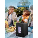 NORTHCLAN Mini Koelkast 15L voor Slaapkamer & Auto (220V/12V) - Zwart