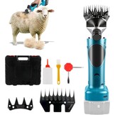 Accu-schapenschaar met 2 messen, 550 W, 2800 tpm Elektrische schapenschaar compatibel met Makita 18 V-accu (zonder accu), verzorgingsset voor schapen, geiten en runderen